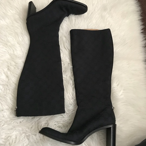 Gucci Shoes - Gucci Black Monogram Boots